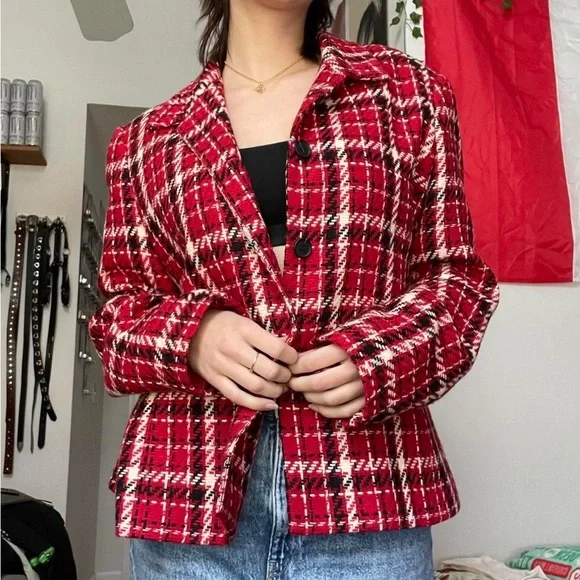 Liz Claiborne Red Blazer - Picture 8 of 8